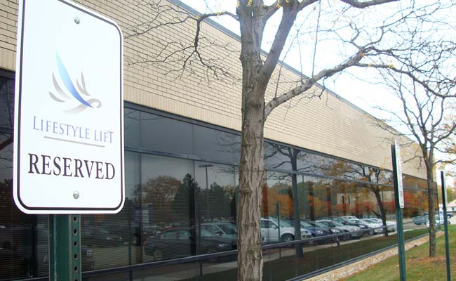 "Reserved" parking lot sign