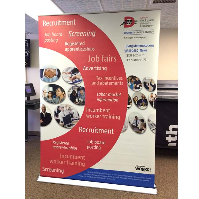 Retractable Banner for Event or Trade Show